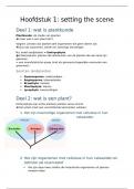 Samenvatting hoofdstuk 1: introductie tot de plantkunde (setting the scene)