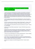 DELTA SIGMA PI EXAM QUESTIONS AND ANSWERS -GRADED A