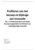 EVL 7.2 Onderzoek doen naar brede beroepsvraagstukken ten behoeve van verpleegkundige innovatie VPK72D20 BEOORDEELT MET EEN GOED