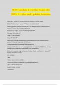 PC707-module 4-Cardiac Exam with 100% Verified and Updated Solutions
