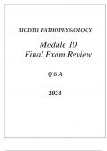 BIOD331 PATHOPHYSIOLOGY MODULE 10 MUSCOSKELETAL DISORDERS FINAL EXAM