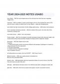 YEAR 2024-2025 NOTES USABO Exam Questions with correct Answers( A+ GRADED 100% VERIFIED).