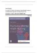 Test Bank - Varcarolis’ Essentials of Psychiatric Mental Health Nursing, 5th Edition (Fosbre, 2023), Chapter 1-28 + NCLEX Case Studies with Answers | All Chapters