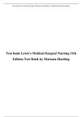 Test bank Lewis's Medical-Surgical Nursing 11th  Edition Test Bank by Mariann Harding