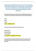 NATIONAL HOME INSPECTOR ACTUAL EXAM /PSI NATIONAL HOME INSPECTOR REAL EXAM REAL EXAM LATEST VERSION 2024-2025 COMPLETE 50 + QUESTIONS AND CORRECT DETAILED ANSWERS (VERIFIED ANSWERS) |ALREADY GRADED A+.