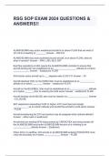 RSG SOP EXAM 2024 QUESTIONS & ANSWERS!!