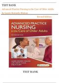 Test Bank For Advanced Practice Nursing in the Care of Older Adults Third Edition by Evelyn G. Kennedy-Malone, Laurie; Duffy||ISBN NO:10,1719645256||ISBN NO:13,978-1719645256||All Chapters||Complete Guide A+