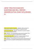 USPAP PRACTICE EXAM WITH QUESTIONS AND WELL VERIFIED  ANSWERS [ACTUAL EXAM 100%] GRADED  A+