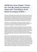 APUSH Key Terms Chapter 1 (Foner, Eric. Give Me Liberty! An American History (AP* Third Edition). W. W. Norton & Company, 07/2012. ) 100% verified