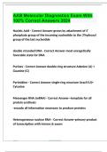 AAB Molecular Diagnostics Exam With 100% Correct Answers 2024