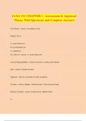 IAAO 101 CHAPTER 1: Assessment & Appraisal Theory With Questions and Complete Answers