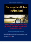 Traffic School Actual Test Quizzes & Answers Bundle Package. 