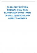 AZ-104 CERTIFICATION RENEWAL EXAM REAL EXAM SCREEN SHOTS TAKEN 2024 ALL QUESTIONS