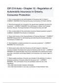 CIP C14 Auto - Chapter 12 - Regulation of Automobile Insurance in Ontario, Consumer Protection