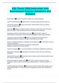 ESL Praxis 5362-Instruction And Assessment Practice Questions and Answers