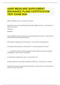 AARP MEDICARE SUPPLEMENT INSURANCE PLANS CERTIFICATION TEST EXAM 2024