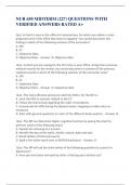 NUR 650 MIDTERM (227) QUESTIONS WITH VERIFIED ANSWERS RATED A+ 