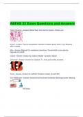 ABFAS 22 Exam Questions and Answers 2024 - Graded A