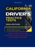 California Traffic School Exam Containing 65 Quizzes and Answers/ A+ Score Solutions 2024-2025. Terms like: California law requires those under _____ to wear a properly fitted and fastened bicycle helmet while operating a bicycle or riding on one as a pas