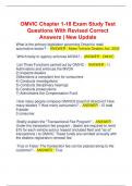 OMVIC Chapter 1-18 Exam Study Test  Questions With Revised Correct  Answers | New Update