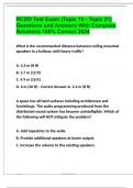 RCDD Test Exam (Topic 15 - Topic 21) Questions and Answers With Complete Solutions 100% Correct 2024