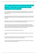 14.1 International Accounting Standards Board- Overview and Structure exam questions and answers