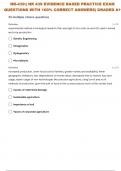 NR-439:| NR 439 EVIDENCE BASED PRACTICE EXAM 11 QUESTIONS WITH 100% COMPLETE SOLUTIONS