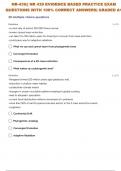 NR-439:| NR 439 EVIDENCE BASED PRACTICE EXAM 8 QUESTIONS WITH 100% COMPLETE SOLUTIONS