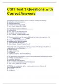 BUNDLE FOR CSIT 2023 Exam Questions with Correct Answers//CSIT 211 Final Exam Questions with Correct Answers