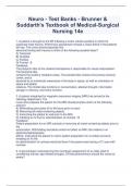 Neuro - Test Banks - Brunner & Suddarth's Textbook of Medical-Surgical Nursing 14e