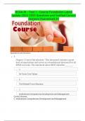 NCOA Dl - Test 1 - Course Foundation Latest Update 2024-2025 Questions and Verified Correct Answers Guaranteed A+