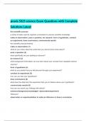 praxis 5025 science Exam Questions with Complete Solutions Latest