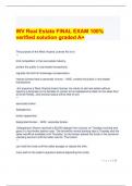 WV Real Estate FINAL EXAM 100% verified solution graded A+.