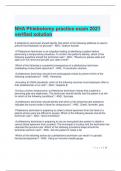 NHA Phlebotomy practice exam 2021 verified solution.