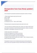 Perioperative Care Case Study updated 2024.