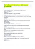 Perio Exam 1 Questions & Answers (Graded A)