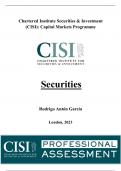 UK Financial Regulation & Securities (CISI Level 3) - Capital Markets Programme