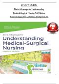 Davis Advantage for Understanding Medical-Surgical Nursing 7th Edition STUDY GUIDE By Williams & Hopper ISBN: 9781719644594, All 57 Chapters Covered, Verified Latest Edition