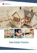 Real Estate license Practice exam with ans 2024
