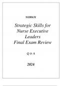 (SNHU online) NUR631 STRATEGIC SKILLS FOR NURSE EXECUTIVE LEADERS FINAL EXAM