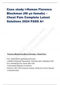 case study i-human florence blackman a 66 year old female. Chest pains with complete solution latest version