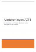 Aantekeningen AZT4 locoregionale anesthesie bij een patiënt in een laagcomplexe zorgsituatie 