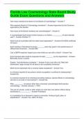 Florida Law Cosmetology State Board Study Guide Exam Questions and Answers