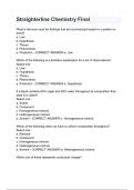 Straighterline Chemistry Final Questions & answers