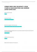 Combat Medic 68W 2: Fieldcraft 2 Exam C168W144 (QUESTIONS WITH 100% CORRECT ANSWERS ) (2024 / 2025) (Verified by Experts)