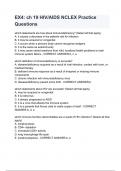 EX4: ch 19 HIV/AIDS NCLEX Practice Questions & answers