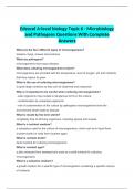  Edexcel A-level biology Topic 6 - Microbiology and Pathogens Questions With Complete Answers