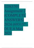 EDS3701 Assignment 2 (COMPLETE ANSWERS) 2024 (693157 - DUE 8 May 2024