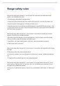 Range safety rules questions with answers graded A+