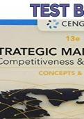 Test Bank - Strategic Management,Concepts and Cases-Competitiveness and Globalization 13th Edition by Michael A. Hitt, R. Duane Ireland & Robert E. Hoskisson- Complete, Elaborated and Latest Test Bank. ALL Chapters (1-13) Included and Updated-Expanded